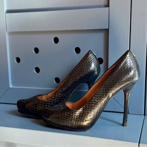 Black Coach Stiletto Heels - Size 6.5